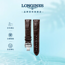 浪琴（LONGINES）名匠系列 男士鳄鱼皮表带+精钢镀铑折叠扣L682109818 