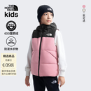 北面（The North Face）童装North Down儿童防泼水两面穿羽绒马甲 4YI/落樱紫 160 (XL) 充绒量约106g