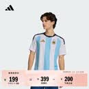 adidas阿根廷队国家队世界杯主场助威版足球短袖球衣男装阿迪达斯   白/冰晶蓝   M