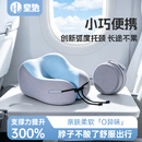 皇驰u型枕护颈枕脖枕飞机火车高铁头枕便携旅行可收纳记忆棉u形枕蓝色