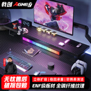 戟创AGKey-D1实木生态板桌面增高架电脑显示器托架台式桌面屏幕置物架 黑色碳纤维纹理 60*20*10.2cm