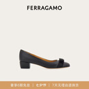 菲拉格慕（Ferragamo）女士黑色Vara蝴蝶结高跟鞋 0775750_1D _ 70 七夕礼物送女友