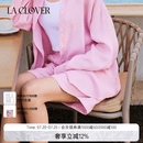 LA CLOVER25AW 南法风情系列女士舒适休闲亚麻外穿短裤CC82AAN1 粉色31C S 160