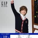 盖璞男童秋季款Logo提花刺绣棉质针织开衫儿童装上衣805875