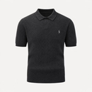 Polo Ralph Lauren拉夫劳伦男士针织衫翻领纯色小马刺绣POLO领短袖上衣老钱风男装 黑色 S 100斤-120斤 【请备注身高体重】