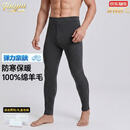 秃鹫高端羊毛裤男士秋冬季2026新款100%纯羊毛中老年加厚保暖打底棉裤 深灰-高档正品 【礼盒装】 XL 十大奢侈品男装-175 /推荐130一155斤