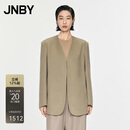 JNBY【商场同款】24冬新品毛呢外套呢大衣5O0810210 269/绿卡其 XS