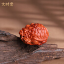 文时堂南红福寿龙龟珠宝首饰礼物正品保障 南红福寿龙龟单颗25mm+[证书]+[品牌礼盒]
