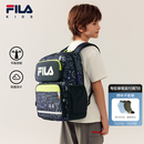 FILA 斐乐儿童KIDS双肩包2026夏季新款男女童轻量防泼水平衡减压书包 传奇蓝-NV M