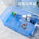 华胜冠乌龟专用缸生态别墅大号养龟专用缸 蓝色【25*17.5*11cm】 （快至当日达）