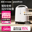 鱼跃制氧机医用级5L升吸氧气机家用老人孕妇超轻音直流变频省电S-5AW
