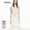 MO&Co.背心2026夏新品全手工钩织珠片水溶绣花吊带薄透附内搭MBF2SWT058 本白色 M