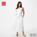 优衣库休闲抽褶裙女装/半身裙裙子487995 00 白色 M