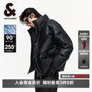 杰克·琼斯（JACK&JONES）冬季新款百搭休闲日常略宽松立领潮流羽绒服外套男款225412002 E40黑色 M （175）