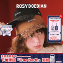 ROSYDOEDIAN RDD最圆的脑壳鸭舌帽新款女拼色豹纹遮阳棒球帽子 黑色 均码