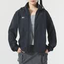 安德玛（Under Armour）女装 户外运动服跑步健身训练衣舒适透气休闲连帽开衫夹克外套 22500411-001 S