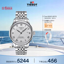 天梭（TISSOT） 手表 力洛克系列男表 瑞士自动机械男士钢带商务表七夕礼物