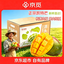 京觅攀枝花凯特芒芒果新鲜水果 源头直发包邮 净重4.5斤 单果300g+