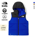 北面（The North Face）童装North Down儿童防泼水两面穿羽绒马甲 EF1/传奇蓝 160 (XL) 充绒量约106g