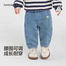 巴拉巴拉【balaOne】儿童长裤男女童2026秋季膝部压褶萝卜裤