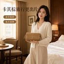 廷睿四合一化妆包旅行分区收纳包大容量化妆袋便捷洗漱包多功能整理包 卡其色