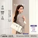 纽芝兰（NUCELLE）Angelababy同款牛皮寻梦法棍包26新款通勤单肩腋下托特女包包礼物