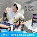 左西男童防晒衣儿童皮肤衣2026夏款连帽衫防晒服轻薄外套潮 灰色 160