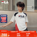FILA【线下同款】斐乐儿童童装短T类2026秋季男中大童针织短袖衫