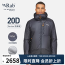 Rab 睿坡Generator Alpine男士户外保暖轻便携棉服540g QIO-84 炭黑/AMN L