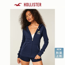HOLLISTER小海鸥图案美式LOGO抓绒卫衣外套26秋新款女装352-6167 海军蓝 S (165/84A)