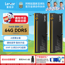 雷克沙（Lexar）Thor雷神之刃二代DDR5 RGB电竞马甲条台式机电脑内存条 6400MHz-RGB-CL42 黑色 64GB 2条套条 (32Gx2)