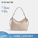 蔻驰（COACH）【品牌直供】女士LAUREL中号手提单肩斜挎流浪包CEY95沙黄色礼物