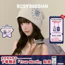 ROSYDOEDIAN 圆圆的脑壳 纯棉冷帽包头堆堆帽防风大头围显脸小 米白色