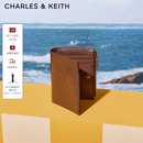CHARLES&KEITH质感纯色包包女包多卡位短款钱包女士生日礼物送女友CK6-10680907 Chocolate巧克力色 XXS