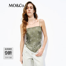 MO&Co.吊带2026夏新品臻丝人丝佩斯利印花波嬉风丝巾解构背心MBF2VET016 丝巾花色 S /160