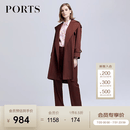 PORTS宝姿女装秋冬新款风衣LD8T017PWQ062 卡布奇诺 S 4
