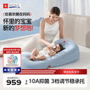 Hoag（霍格）新生儿床宝宝床中床婴儿床上用品睡觉可移动便携式婴儿床 升级款【加大号55*105cm】维尔粉【适合0-18个月宝宝】