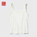 优衣库提花罗纹背心女装/内搭打底26春夏新款484227 00 白色 M