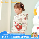 巴拉巴拉童装宝宝羽绒服秋冬季婴儿轻薄儿童外套上衣造型萌趣男童女童反季 白红小熊薯条00366-白鸭绒 -208425107204 100 cm