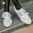 adidas「冰淇淋T头鞋」VS JOG 2.0薄底运动鞋男女阿迪达斯轻运动 亮白/金属银/浅灰   37