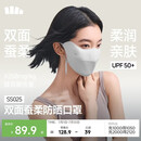 蕉下（beneunder）真丝防晒口罩女双面蚕丝夏季医美遮阳透气防紫外线防晒面罩SS025