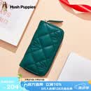 暇步士（Hush Puppies）女士钥匙包时尚简约收纳包菱格零钱包便携卡包送女友生日礼物