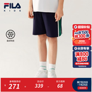 FILA【旋冰科技】斐乐儿童童装短裤2026年夏季新款男中大童五分裤 RD宝蓝-NV 170