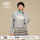UGG秋季新款女士时尚舒适LOGO长袖卫衣休闲套头圆领运动衫1171477 GRHE | 灰色 L