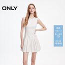 ONLY 2026春季修身无袖圆领暗纹牛仔短裙连衣裙女|126142008