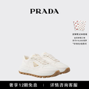 PRADA/普拉达【尊享免息】女士徽标饰羊皮革运动鞋 象牙色-新款 36