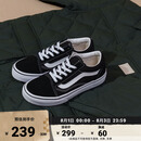 VANS范斯童鞋官方 Old Skool黑色经典款中大童板鞋运动鞋 黑色 34 实测内长21cm