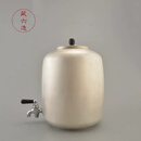 龟寿堂银水缸日本藏六造原装高工迷你银水缸储水罐银茶具 银水缸（约5.5L）