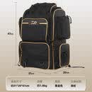 达亿瓦（DAIWA）新款BAG CS(B) 多功能路亚收纳包双肩包斜挎包腰包 双肩包-黑金色（外寸约31x20x47cm）