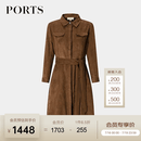 PORTS宝姿女装长袖中长风衣YLM9T001SWP019 流沙驼 XS （2）
